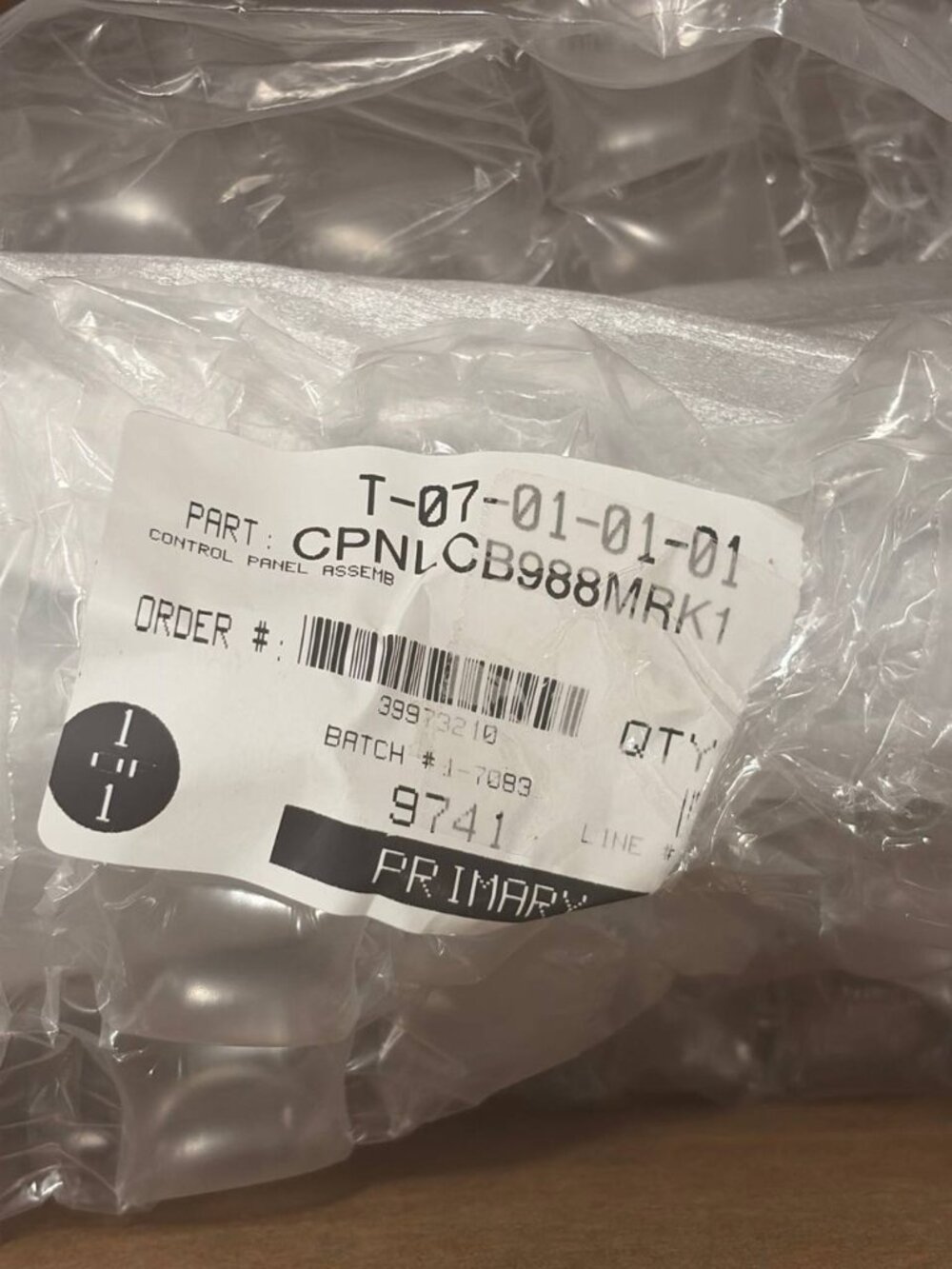CPNLCB988MRK1 CONTROL PANEL BRAND NEW SEALED / directly from SHARP